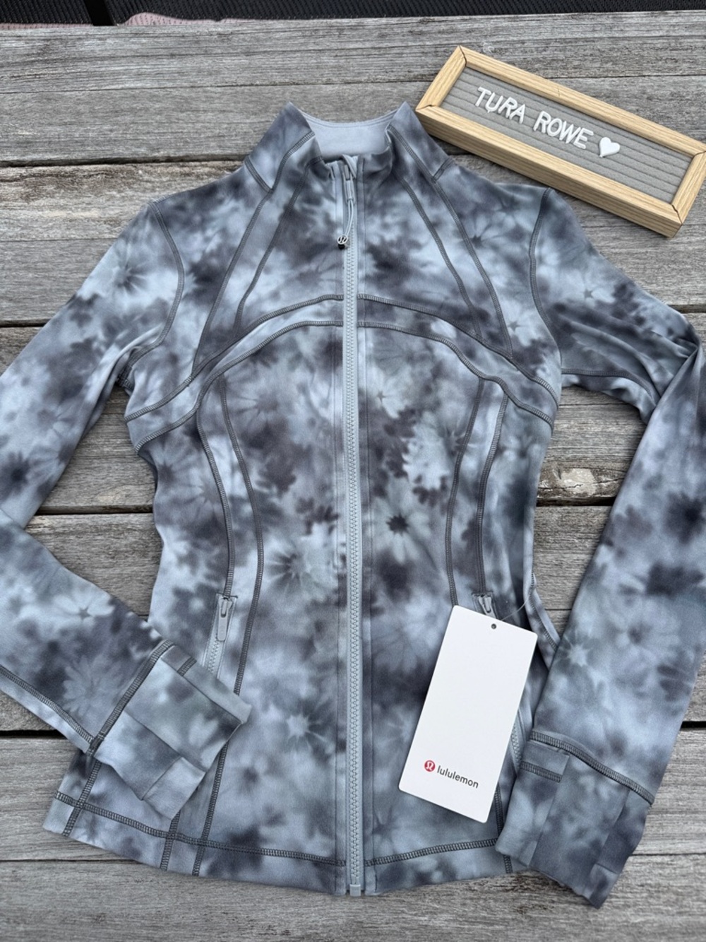 Lululemon Define‎ Jacket Nulu size 4 NWT Meadow Haze Grey Multi